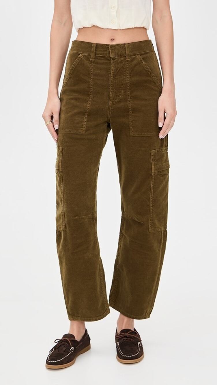 Citizens of Humanity Marcelle Corduroy Cargo Pants Womens Size 30 Brown Utility
